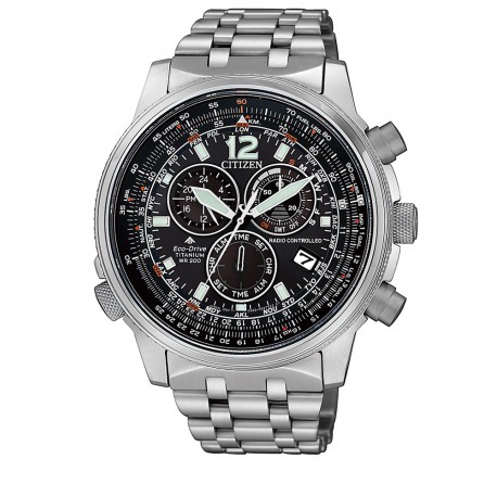 CITIZEN RADIOCONTROL CRONO PILOT E660 ACERO CB5860-86E