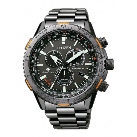 CITIZEN RADIOCONTROL CRONO PILOT E660 ACERO CB5867-87H