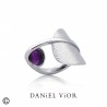 Sortija plata DANIEL VIOR OVAS Amatista (Ag.925) 715302