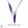 Colgante plata DANIEL VIOR TAVELLA Esmalte violeta (Ag.925) 765314